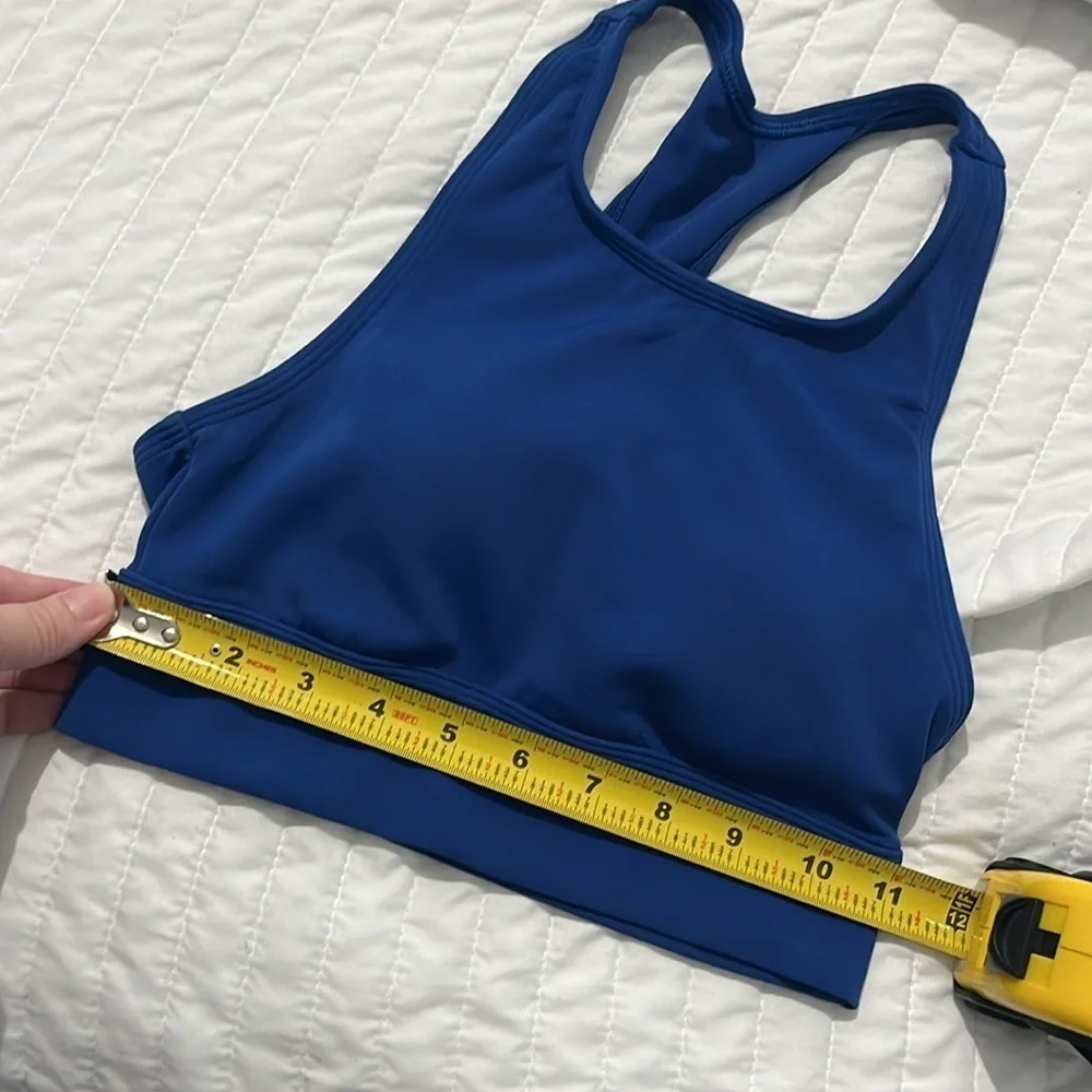 Aerie Women’s Blue High neck Coverage Sports Bra Size XS